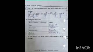 8th standard science question paper Maharashtra Board 2024 100 real [upl. by Akcinat]