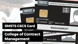 SMSTS and CSCS Card [upl. by Nevet]