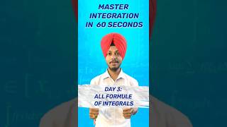 Mastering Integration  Part3  In One Minute  All Formulas You Need to Know  CBSE Class 12 [upl. by Ynattyrb]