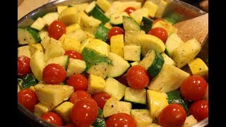 Skillet Zucchini Squash and Tomatoes [upl. by Henderson]