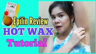 Paano ba mag HOT WAX  Step by step tutorial Epilin Review  Sheryluck 💟 [upl. by Elaynad]