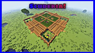 COME COSTRUIRE UNA SCUDERIA SU MINECRAFT  MINECRAFT ITA  Tutorial [upl. by Agnew17]