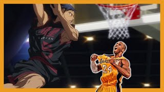 AOMINE DAIKI and BACK REVERSE DUNK by KOBE BRYANT  Kuroko no Basket Vs NBA [upl. by Ayanat]