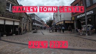 Hanley Town Centre High Street Walk  Stoke On Trent City  2024 Day Walk [upl. by Eaj]