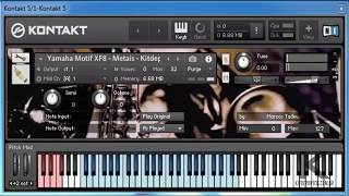 Yamaha Motif XF8 Metal Para Kontakt KitdepontosComBr [upl. by Eirehc]