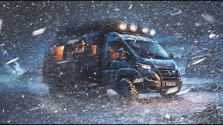 Surviving a Brutal Blizzard Extreme Van Life Winter Camping in SNOW STORM Stuck in Arctic vanlife [upl. by Emee]