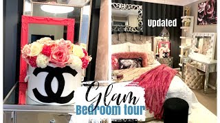 UPDATED GLAM BEDROOM TOUR [upl. by Leeanne879]