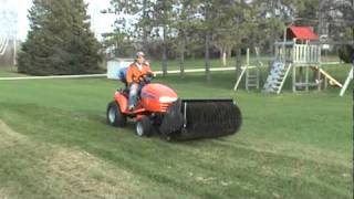 Simplicity Legacy XL Power Broom DeThatching LawnMPG [upl. by Frame697]