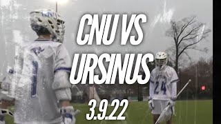 CNU Lacrosse vs Ursinus Highlights 2022 [upl. by Berte]