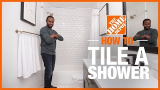 How to Tile a Shower  The Home Depot [upl. by Eenert127]