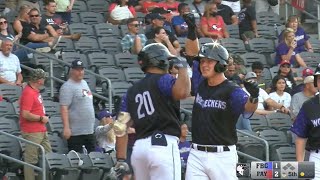 Will Wagner  GONE  1st Pro Career Home Run  Fayetteville Woodpeckers 8721 [upl. by Aibara256]