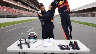 What kit does an F1 driver wear Daniel Ricciardo explains [upl. by Milicent123]