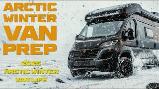 Winter Van Prep for Surviving Blizzard Snow Storm amp Camping in Extreme Arctic Temperatures vanlife [upl. by Clayberg]