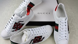 Gucci Ace Sneakers Legit Check  Authentic vs Replica Gucci Review Guide [upl. by Georgetta623]