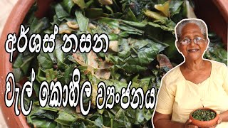 අර්ශස් නසන වැල් කොහිල ව්‍යංජනය  wal kohila curry by aththamma [upl. by Sutit]