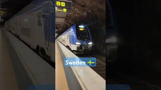 Double decker train at Arlanda Central Station sweden travel train [upl. by Aiym]