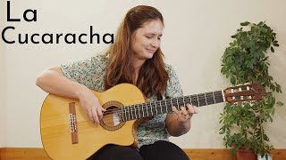 La Cucaracha guitar cover  Mexican traditional song with TAB and backing track [upl. by Haizek]