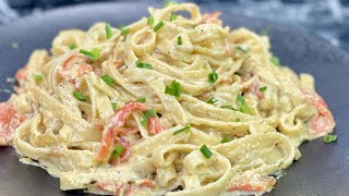 TELLEMENT CRÉMEUX 🤤 Recette facile de Carbonara au saumon [upl. by Pinelli]