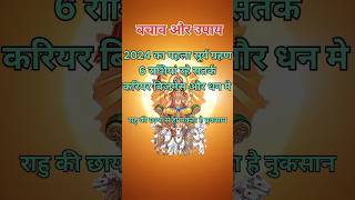 2024 का पहला सूर्य ग्रहण राहु छाया 6 राशियों पर पढ़ने से करियर बिजनेस और धन में नुकसानrashifal [upl. by Nylaj]