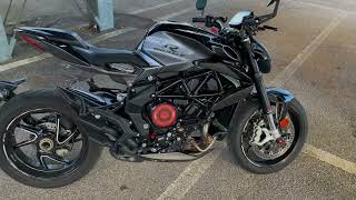 MV Agusta brutale 800 RR  Exhaust sound check  Db killer ON [upl. by Deehan833]