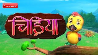 chu chu karti aayi chidiya Hindi Rhymes for Children [upl. by Hawthorn]