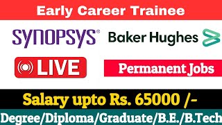 Synopsys Latest Hiring  Baker Hughes Early Career Trainee  Software Engineer Jobs [upl. by Lilyan995]