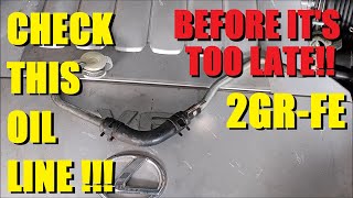 Toyota V6  How to Check the VVT Oil Line  35liter 2GRFE  Camry Highlander RX350 RAV4 Sienna [upl. by Analad]