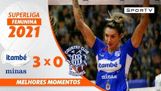 MINAS 3 X 0 VALINHOS l MELHORES MOMENTOS l SUPERLIGA FEMININA DE VÔLEI [upl. by Andrea]