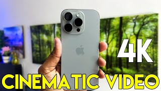 How to Record Cinematic Videos At 4K in iPhone 16 Pro [upl. by Anikat247]