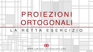 06  Proiezione Ortogonale  La Retta esercizio CAD [upl. by Anwahsat]