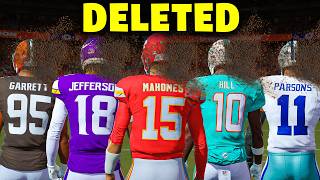 I DELETED Every Player In The NFL [upl. by Jarlen341]