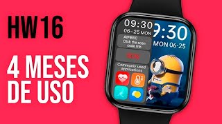 Smartwatch HW16  4 MESES DE USO  Valeu a pena [upl. by Roland]