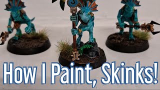 How I paint Skinks Spawn of Chotec Contrast Method [upl. by Tsuda]