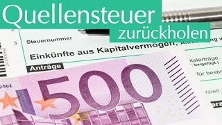 Quellensteuer So holst Du sie Dir zurück [upl. by Adnal]