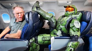 Can I Wear Master Chief’s Armor On An AIRPLANE [upl. by Huda]