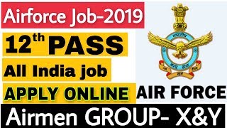 India Airforce Recruitment 12 Pass  All India Job Airmen Group XampY  By Ramgarh Tech [upl. by Orville]