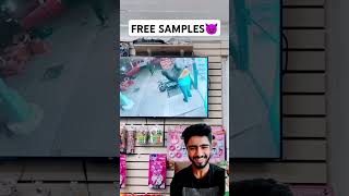 FREE SAMPLES😈  Reaction shorts viral funny [upl. by Renard]