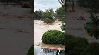 Asheville house floats away floodwaters from Helene [upl. by Reo]