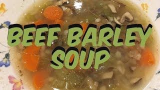 Beef Barley Soup  Beef Barley Soup Recipe [upl. by Enytnoel]