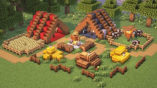 Minecraft ULTIMATE Campsite Tutorial🏕️⚒️ [upl. by Ainniz]