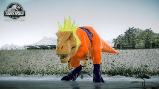 King Joker Shark Vs Goku TRex  Jurassic World Evolution  JWE1 [upl. by Cotter]