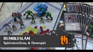 Rumbleslam Fantasy Wrestling  Unboxing Erläuterungen amp Demospiel [upl. by Nywnorb859]