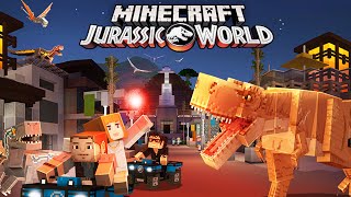 EL PARQUE ESTA ABIERTO NUEVO DLC DE MINECRAFT CON MONTONES DE DINOSAURIOS Jurassic World Minecraft [upl. by Hugo]