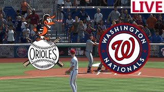 🔴LIVE 🔴 Baltimore Orioles VS Washington Nationals MLB Stream  MLB SEASON MLB THE SHOW 2024 [upl. by Odlabu898]