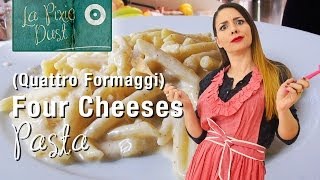 Four Cheeses Pasta Sauce Recipe  Pennette ai Quattro Formaggi [upl. by Kelwunn406]