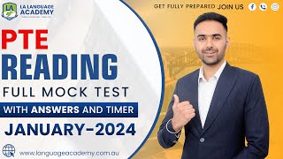 PTE Reading Full Mock Test with Answers  January 2024  Language academy PTE NAATI IELTS Experts [upl. by Yanrahs]