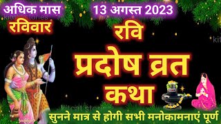 रवि प्रदोष व्रत कथा 2024  Ravi Pradosh Vrat Katha 2024  Ravivar Pradosh vrat katha 2024 [upl. by Nosirb]