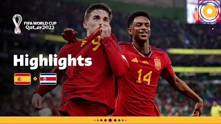 Spain Set a New Record  Spain v Costa Rica highlights  FIFA World Cup Qatar 2022 [upl. by Orapma]