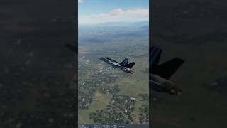 F18 destroys enemy plane in DCS [upl. by Lekram]