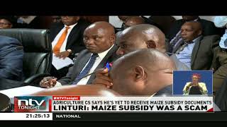 CS Mithika Linturi under fire to explain how Maize flour subsidy was implemented [upl. by Orestes485]